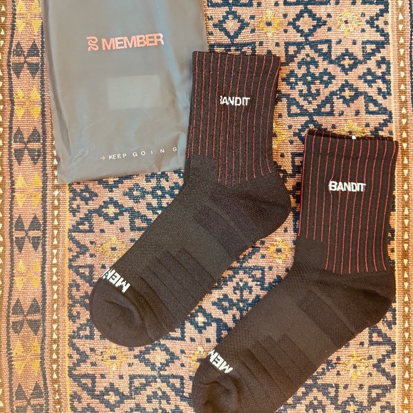 Bandit Member Socks- 2 Pack - Black- Size XS/S - Picture 1 of 2